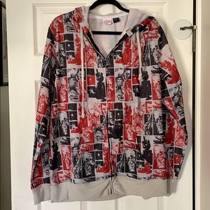 NWOT “The Punisher” comic book zip-up hoodie